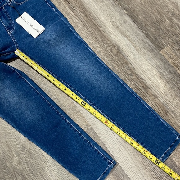 NWT Calvin Klein Jeans size 14 girl mid-rise skinny blue jeans - Picture 11 of 14
